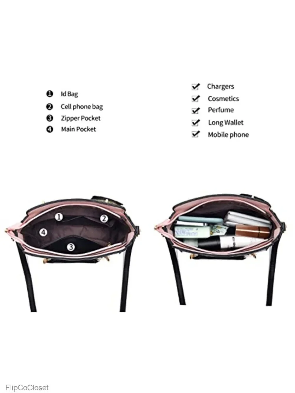 PU Leather Top Handle Satchel Crossbody Tote with Kitten Pendant